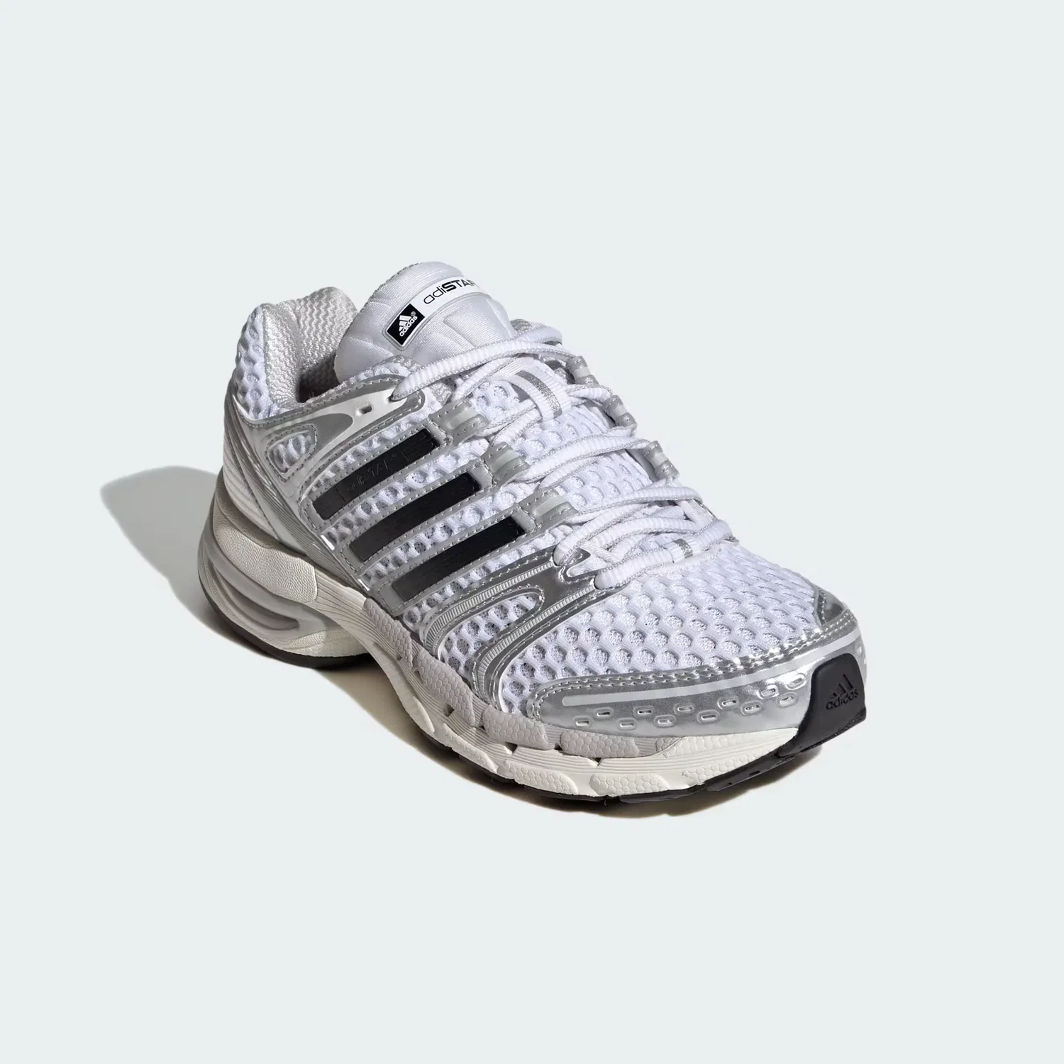 Детские кроссовки с сетчатым верхом Adistar Control 5 Adidas Originals, белый/серебристый металлик/серый — фото 4