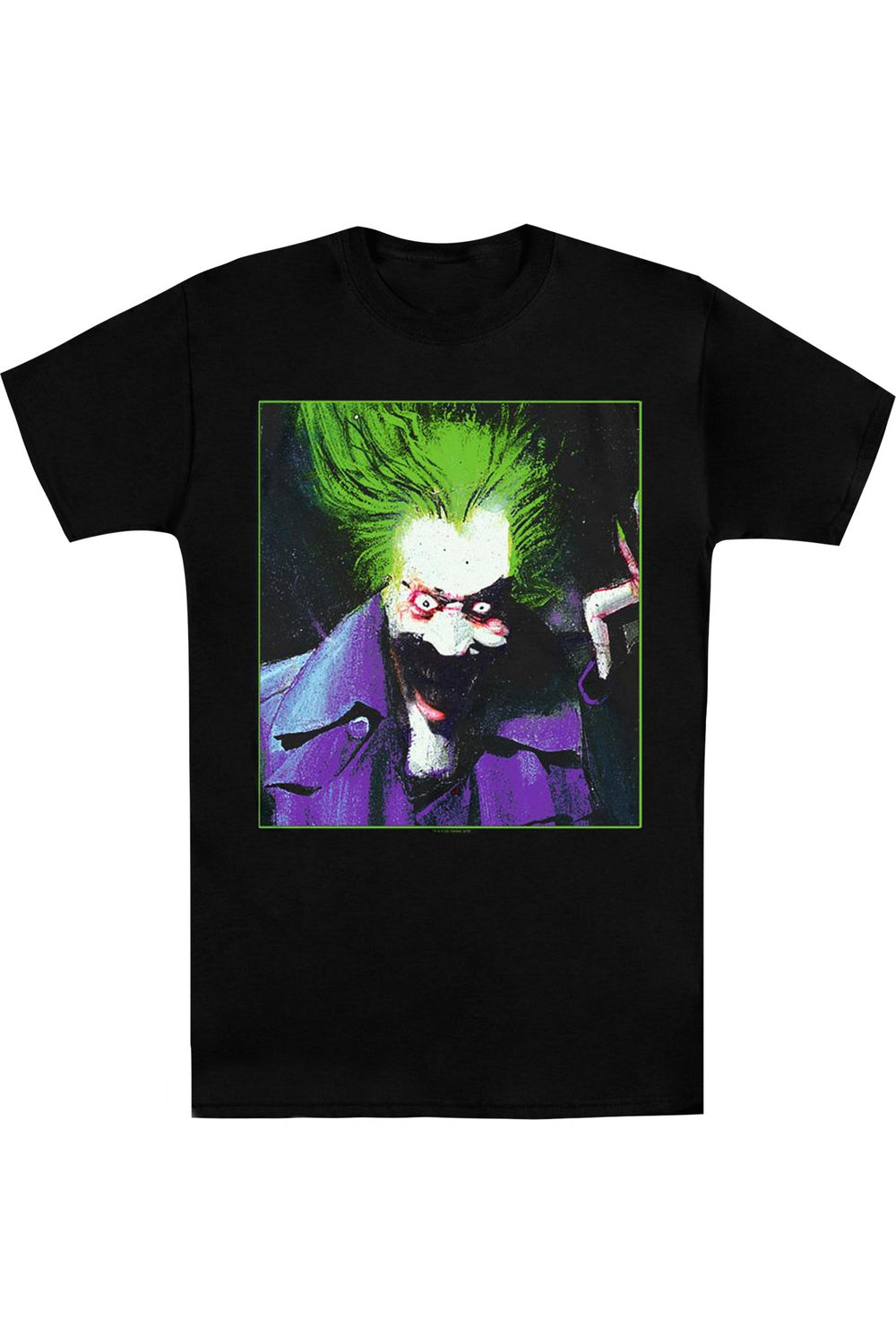 

Футболка с коротким рукавом для взрослых Batman Arkham Asylum Joker Gildan, черный
