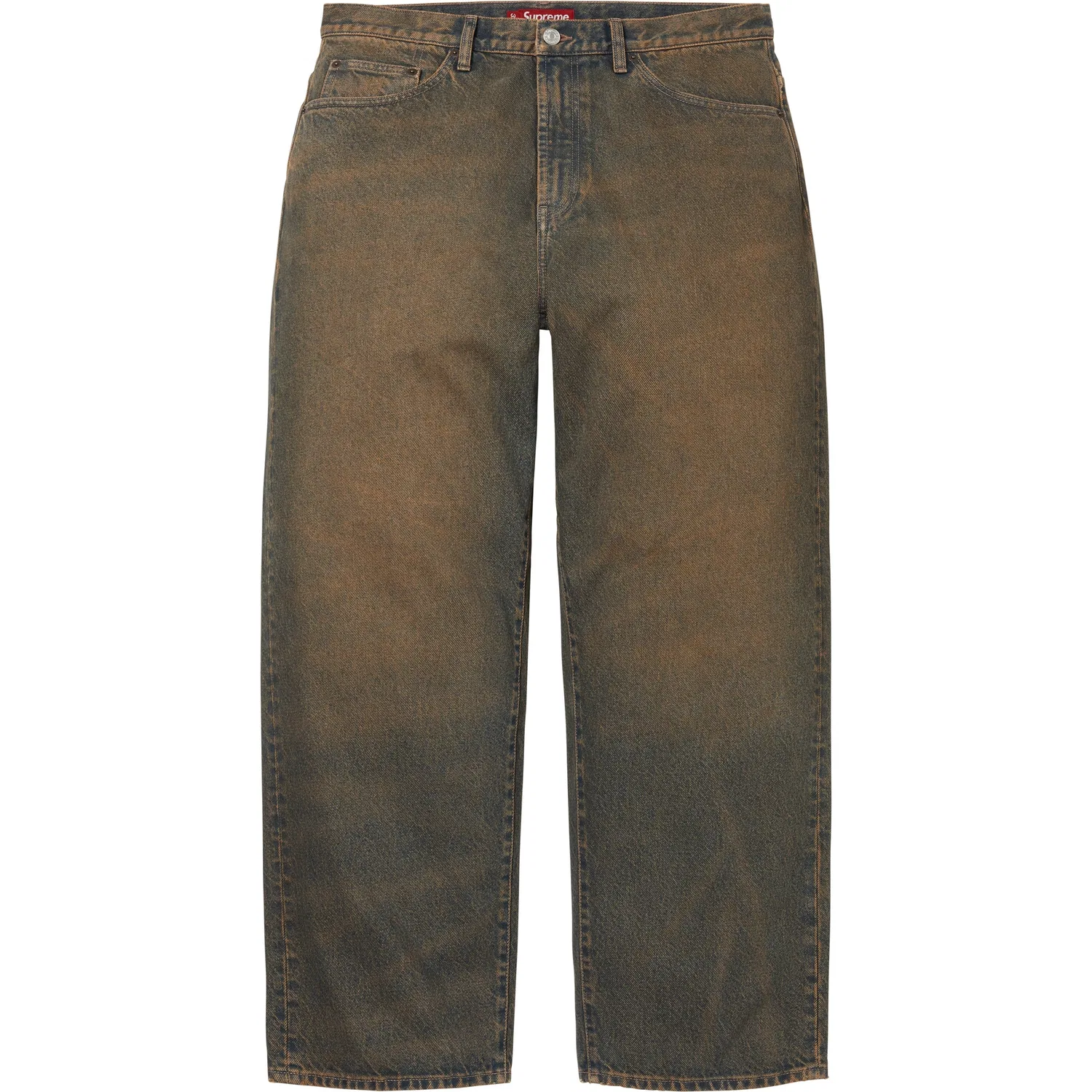 Детские джинсы унисекс с широкими штанинами Supreme, Umber/Brown