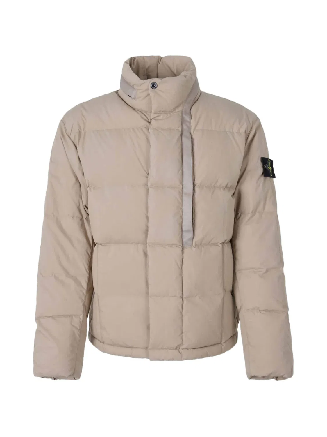 Стеганая куртка с нашивкой Stone Island, нейтральные
