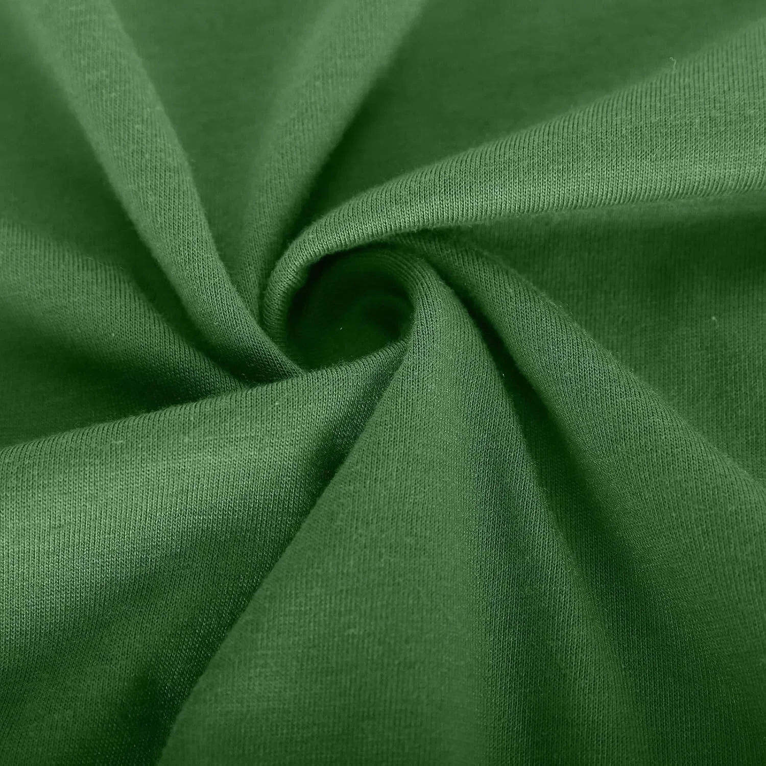Женское летнее платье А-силуэта миди с коротким рукавом, Green — фото 4