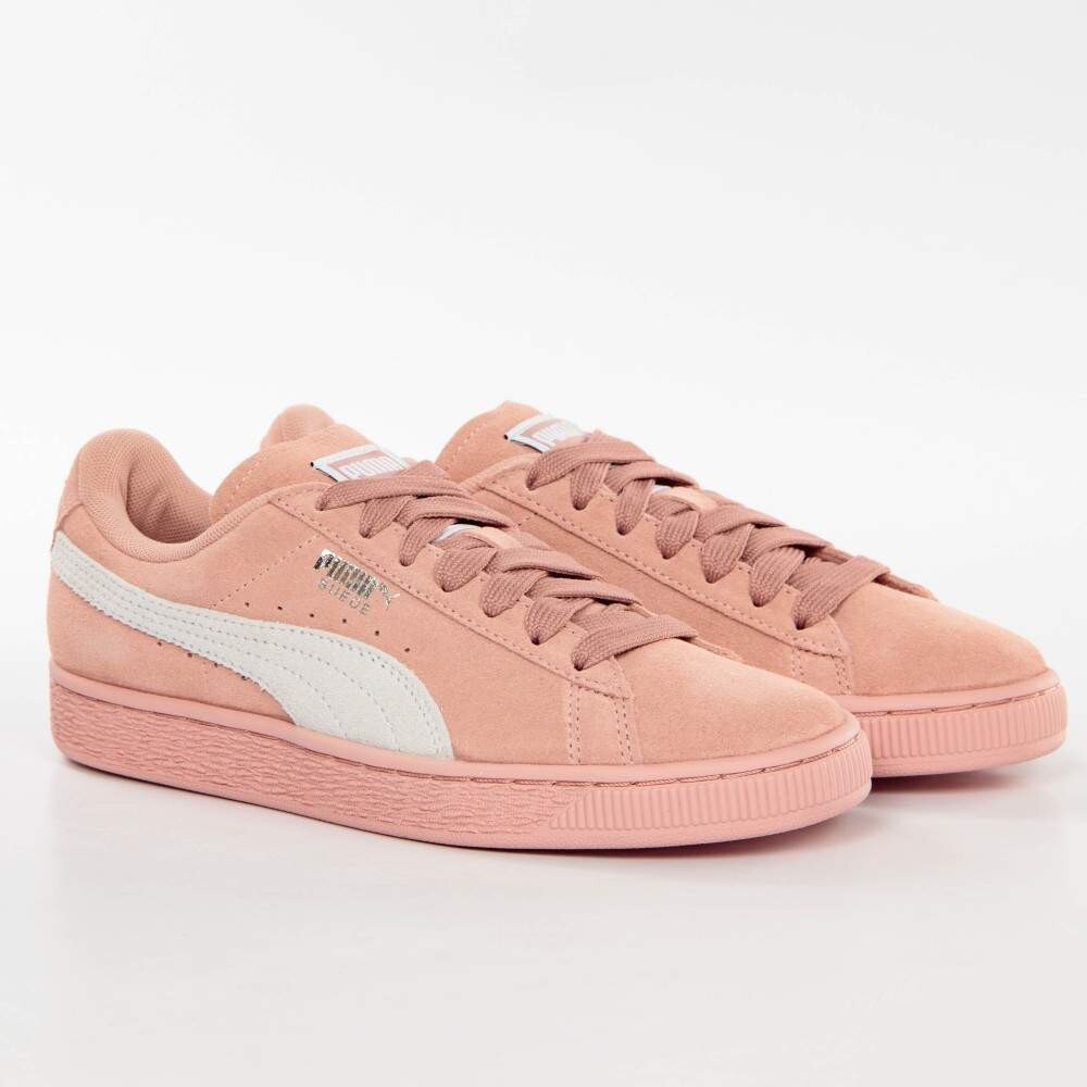 Баскетбольные кроссовки замшевые классические Puma, розовый