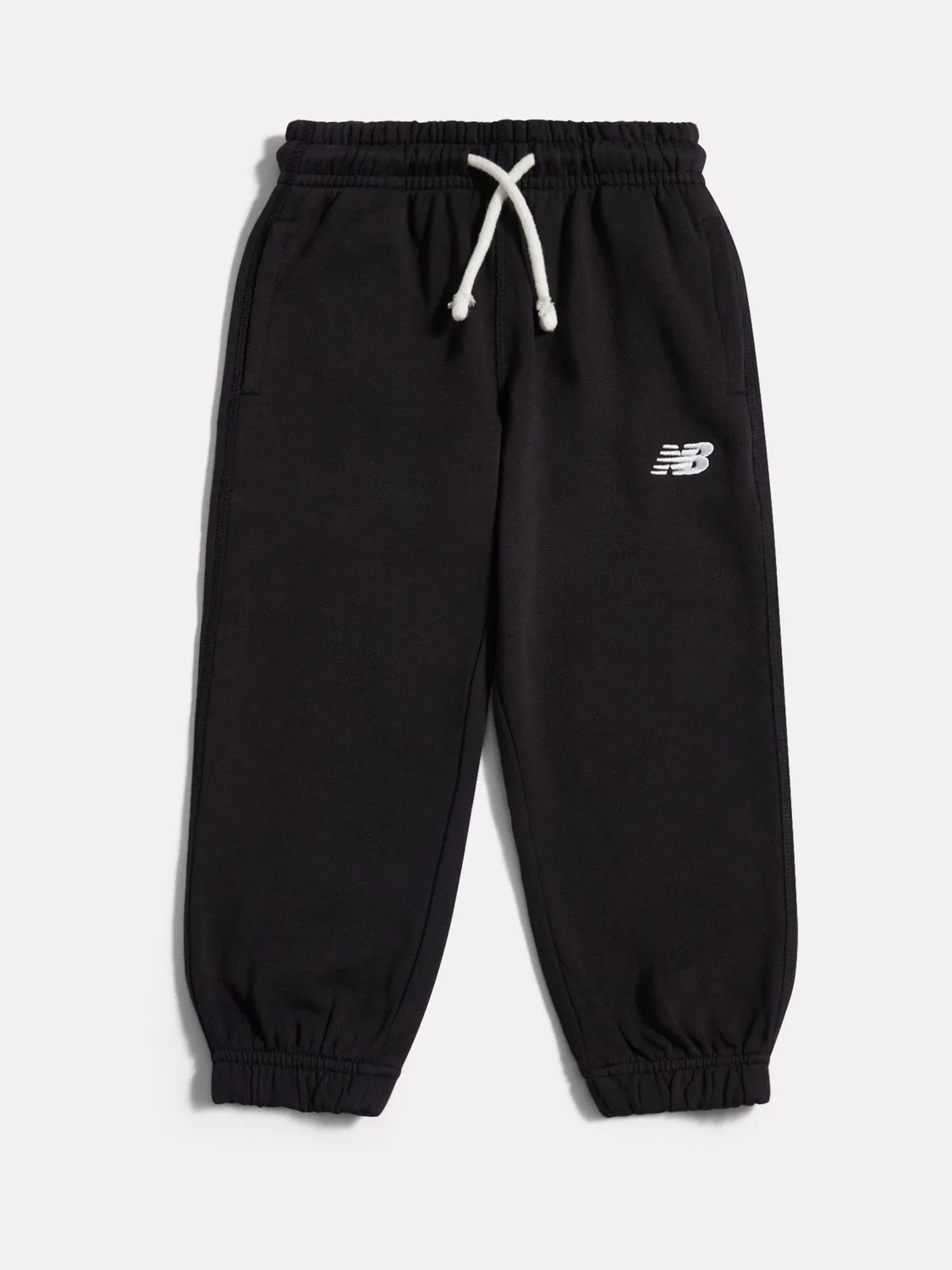 Джоггеры из французского трикотажа, модель Small Logo New Balance, черный