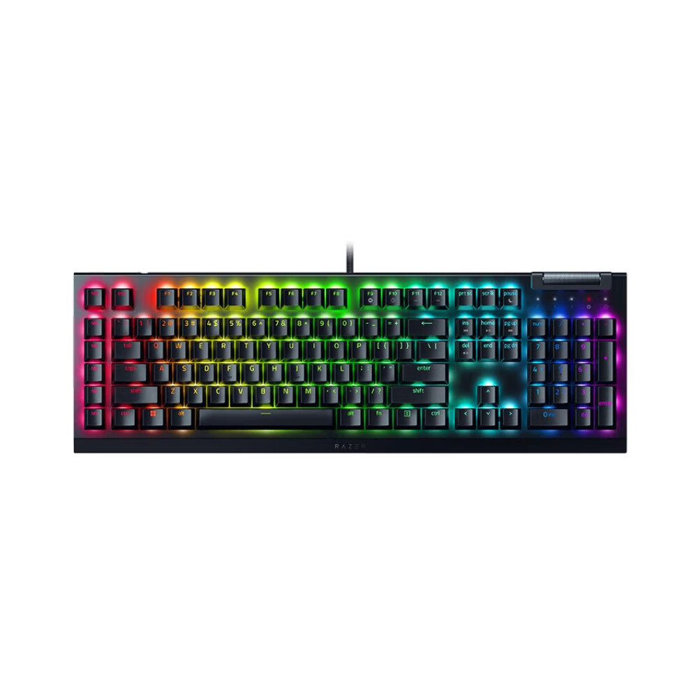 

Игровая клавиатура Razer BlackWidow V4 X (Green Switch), черный, английская раскладка