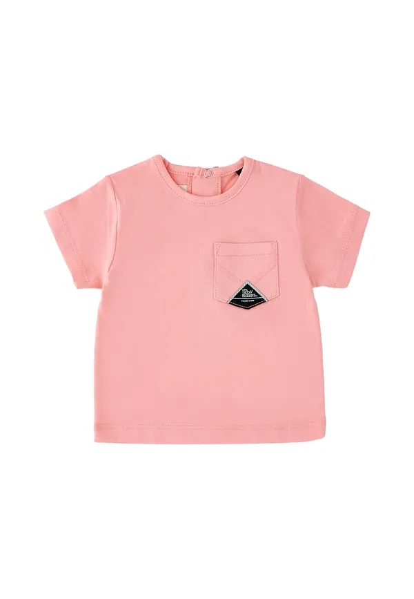 Футболка с принтом из хлопка Unisex - print t-shirt Roy Rogers, Pink Bubble, розовый