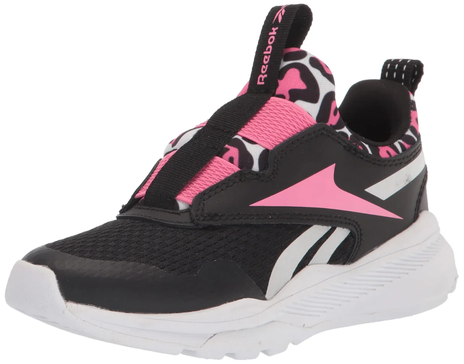 Детские кроссовки для девочек с принтом Xt Sprinter Slip on Reebok, Black Pink