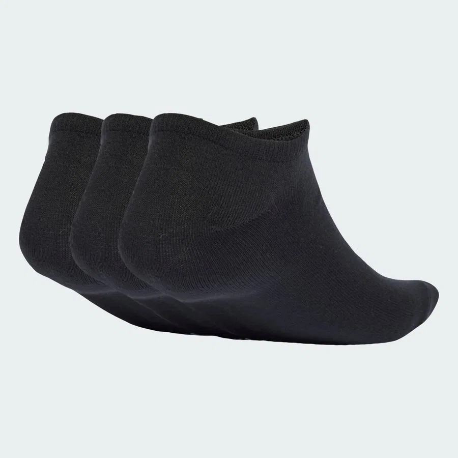 Носки спортивные с логотипом Trefoil, 3 пары, adidas, Черный — фото 4