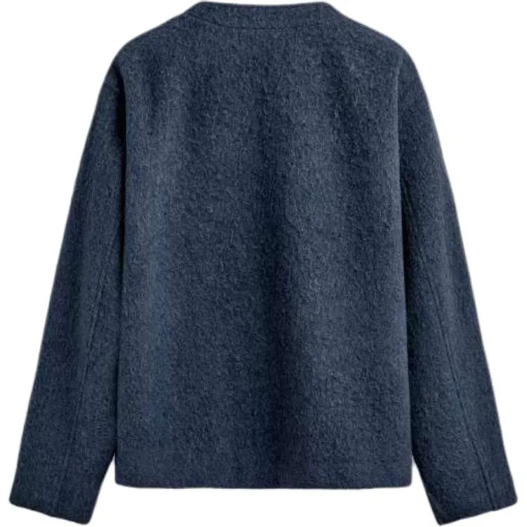 Мужской свитер с V-образным вырезом Medium Blue ZARA — фото 3