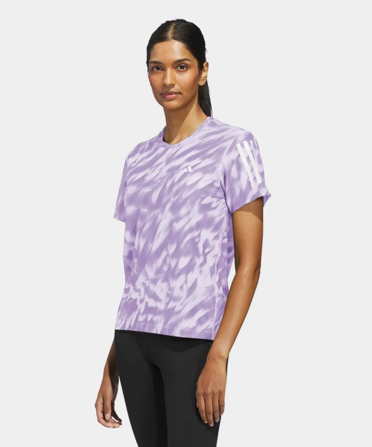 Женская футболка с принтом Own the Run Adidas, Purple
