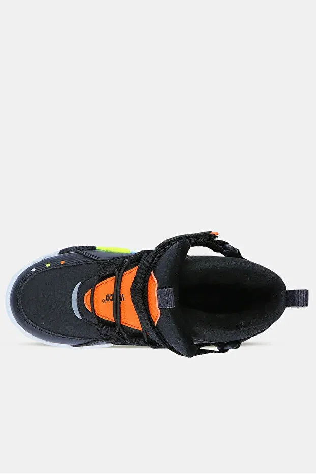 Детские ботинки на липучках для мальчиков Lesi Velcro Boys' Casual Boots Vicco, Black — фото 3