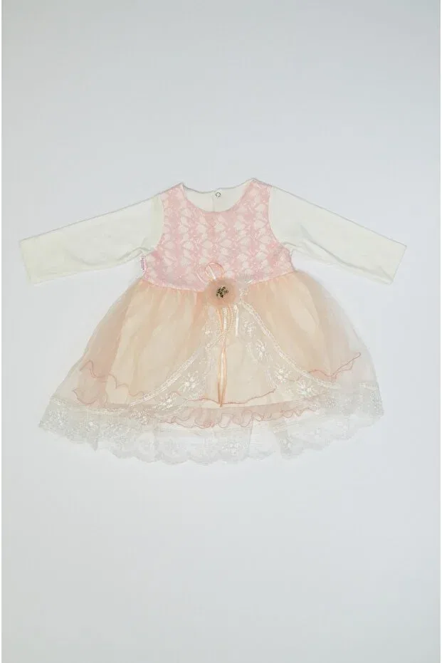 Детское платье для девочек с длинным рукавом Seasonal Fiskolu Daantelli 3 Skirt Dress Baby Slon Kids Clup, Putra