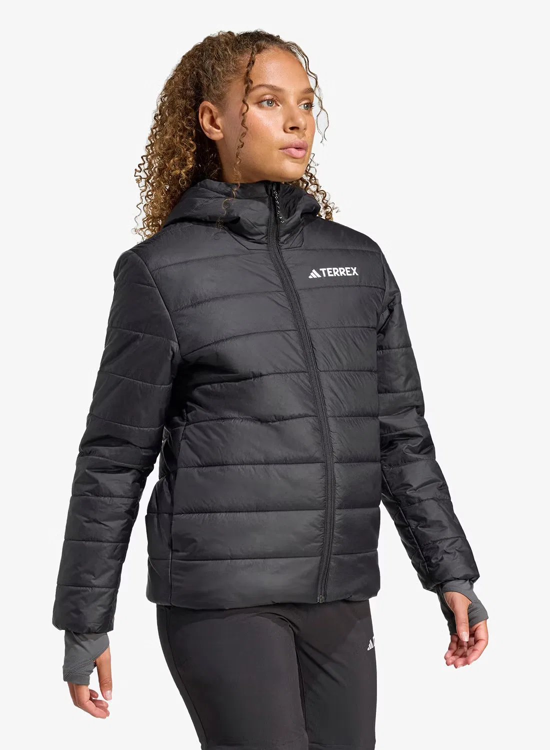 Куртка-бомбер с капюшоном Terrex multi essentials Adidas, черная
