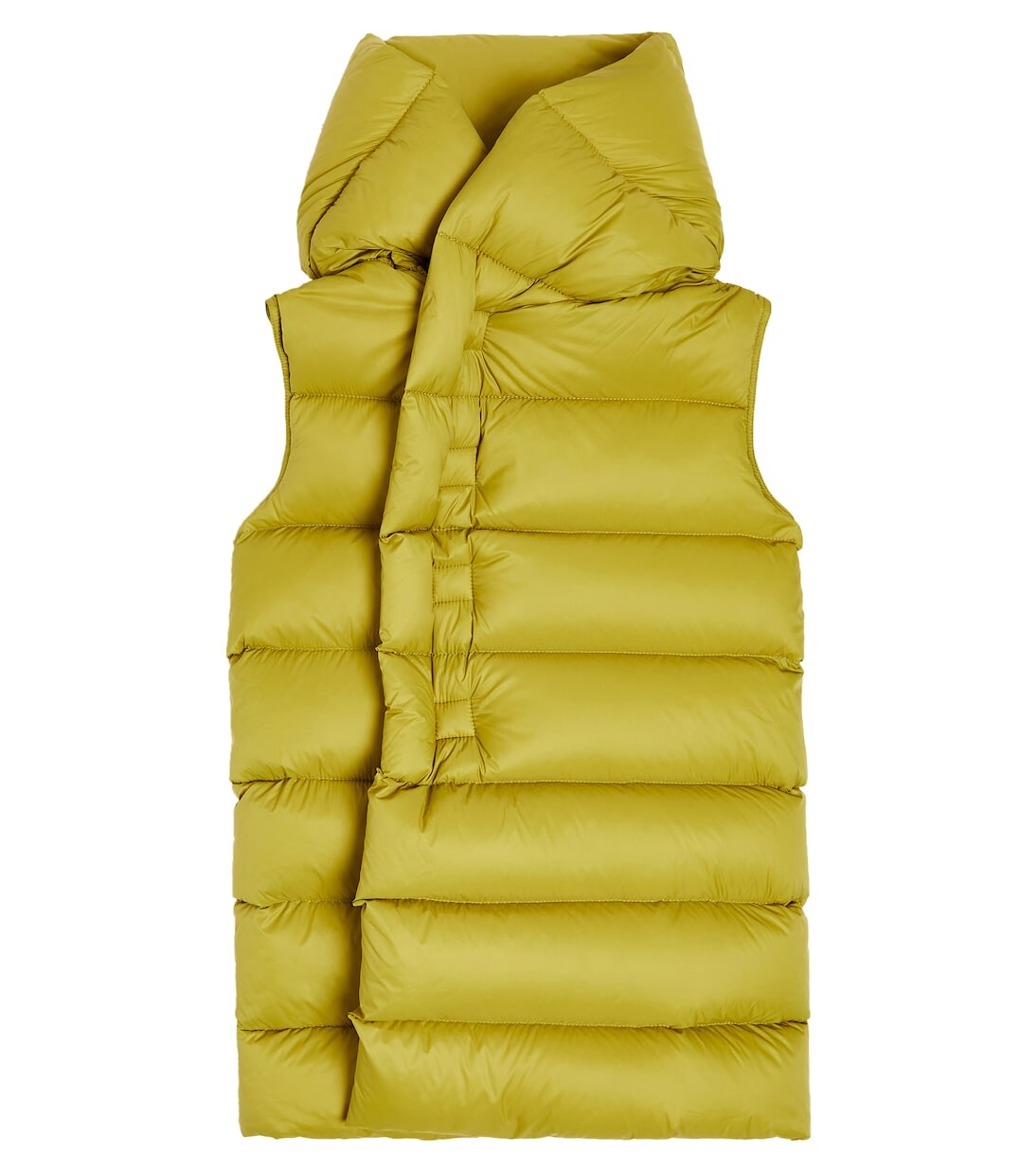 

Пуховое пальто Rick Owens Kids, желтый