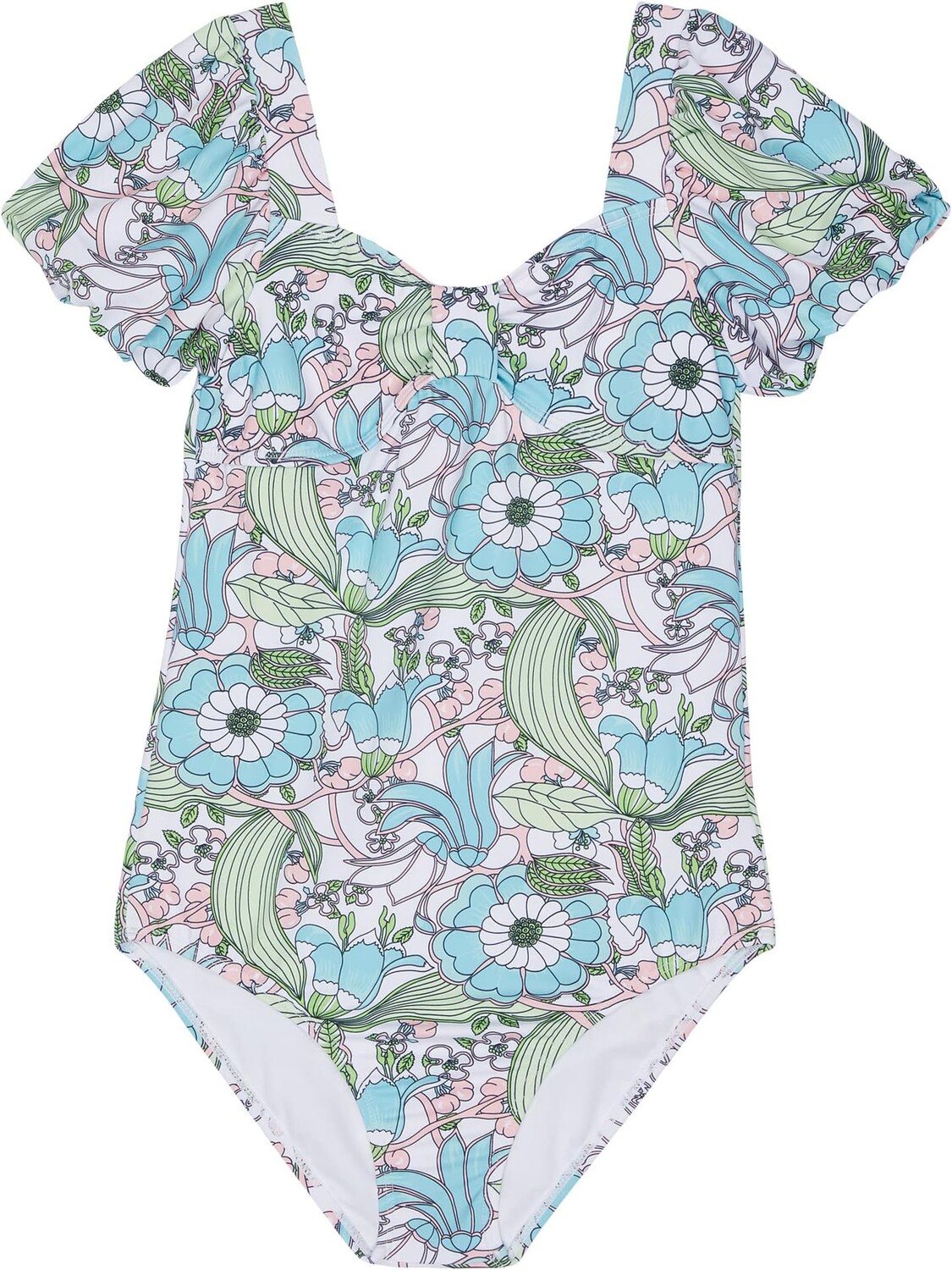 

Купальник Janie and Jack Retro Print One-Piece Swimsuit, цвет Multicolor