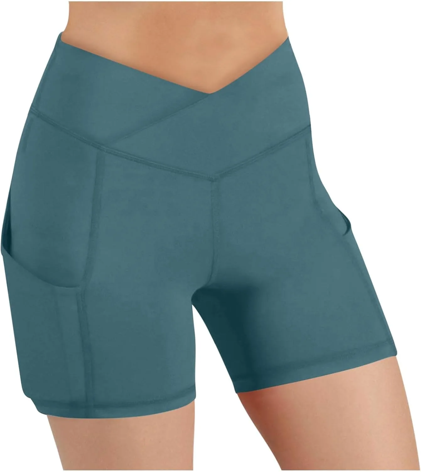 

NATHGAM шорты для женщин с карманами, для йоги и бега