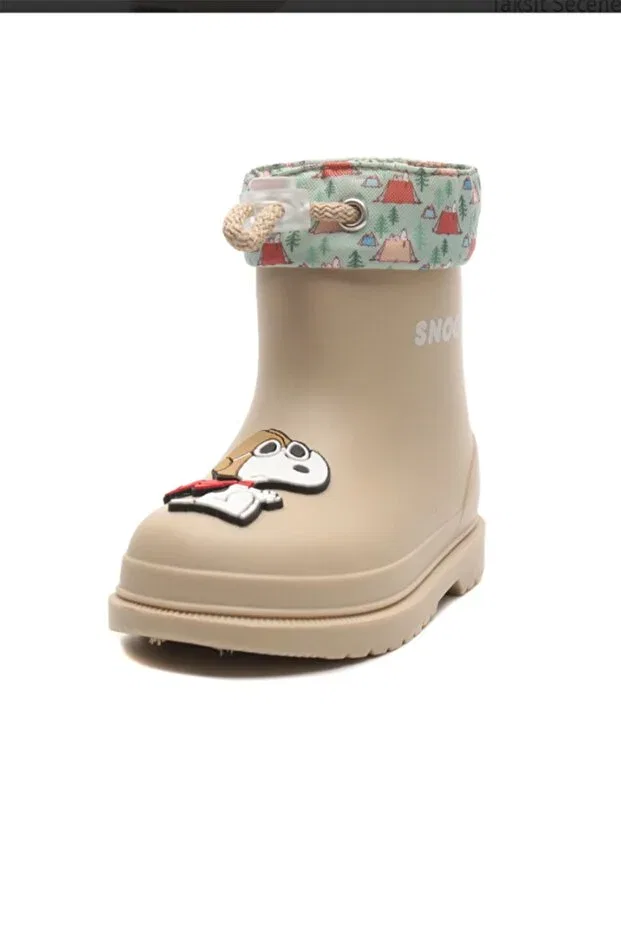 Детские ботинки для девочек с коротким каблуком Snoopy w10277 bimbi elastic children's boots Igor, Beige