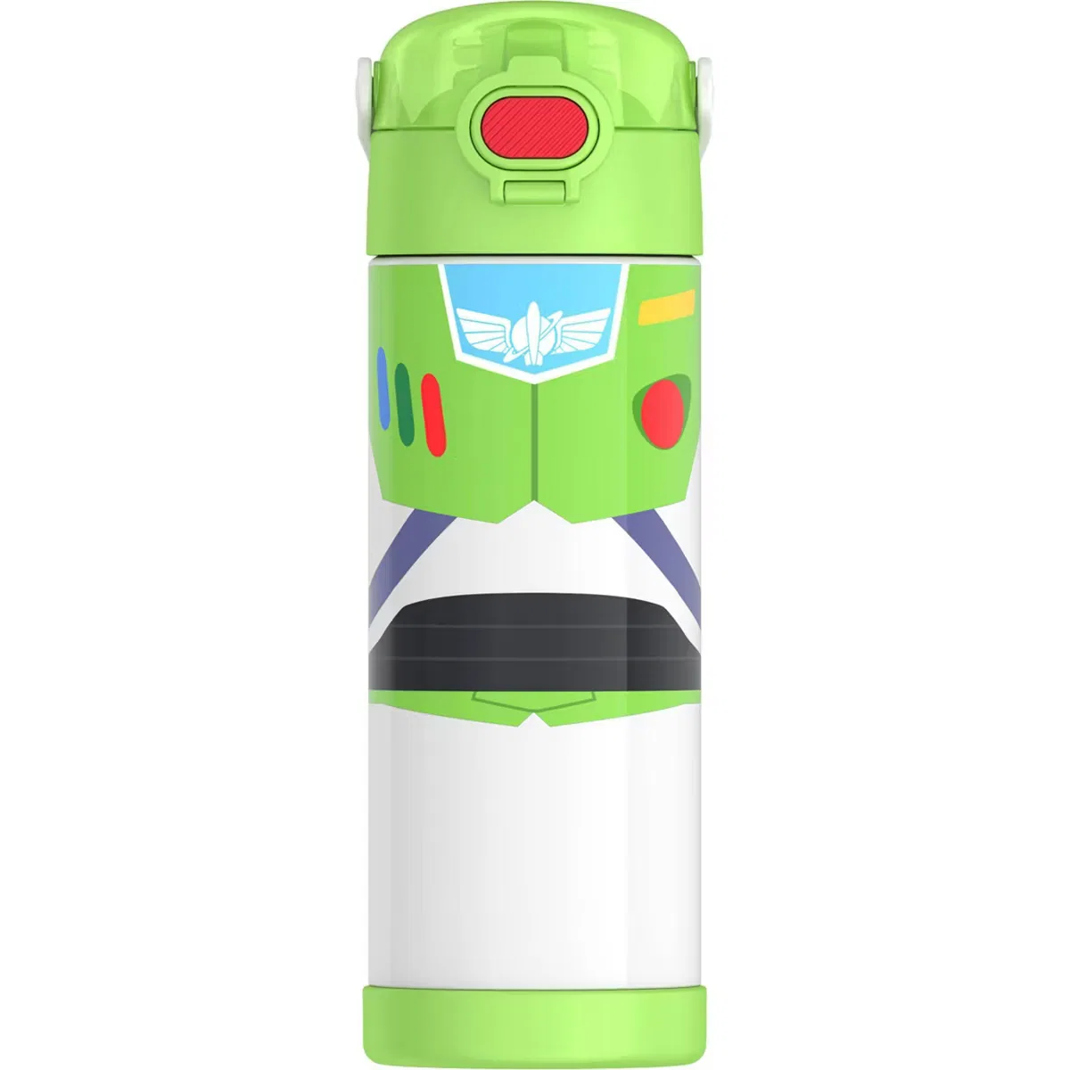 Детская бутылка для воды 0,47 л с трубочкой и термоизоляцией FUNtainer Thermos, Buzz