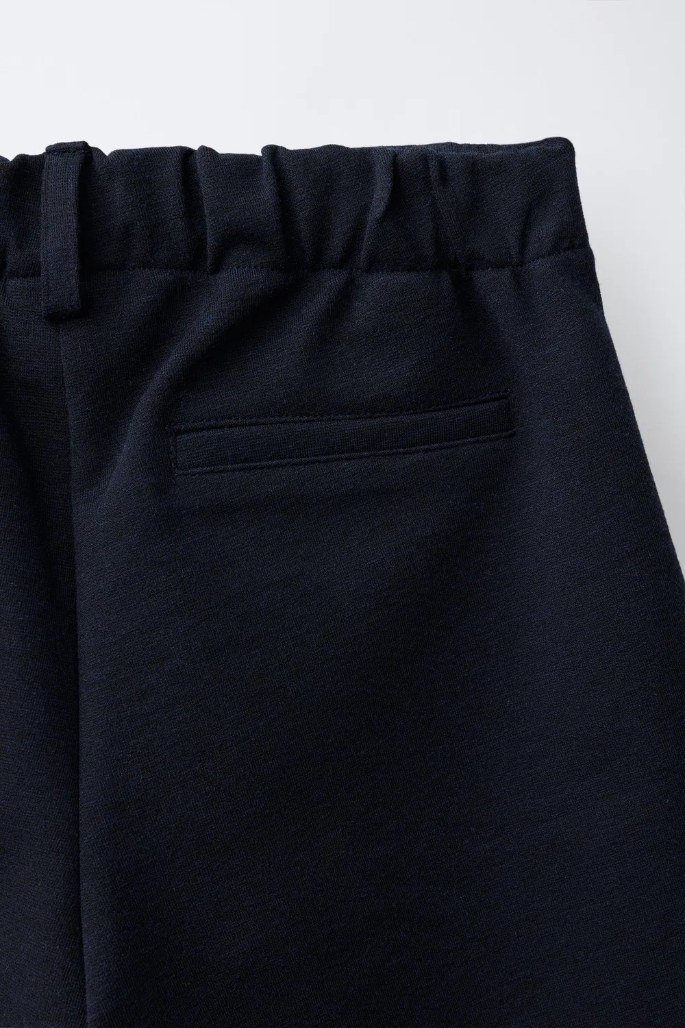 Длинные плиссированные бермудские шорты ZARA, Navy blue — фото 4