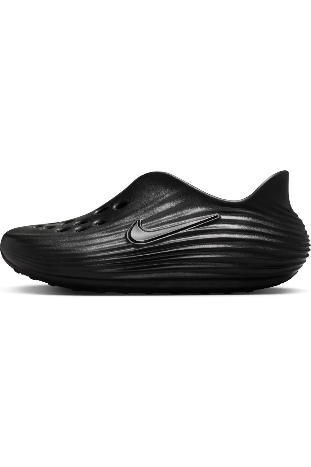Детские кроссовки slip-on на платформе ReactX Rejuven8 Nike, 001 черный/черный — фото 2