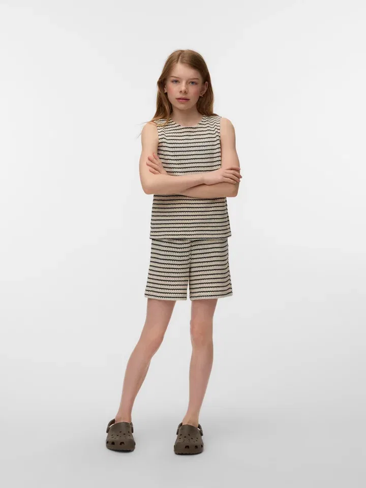 Топ с принтом Ohia Vero Moda Girl, бежевый
