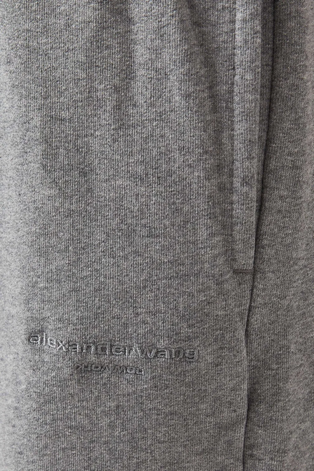 Брюки на резинке из хлопкового футера Alexander Wang — фото 4