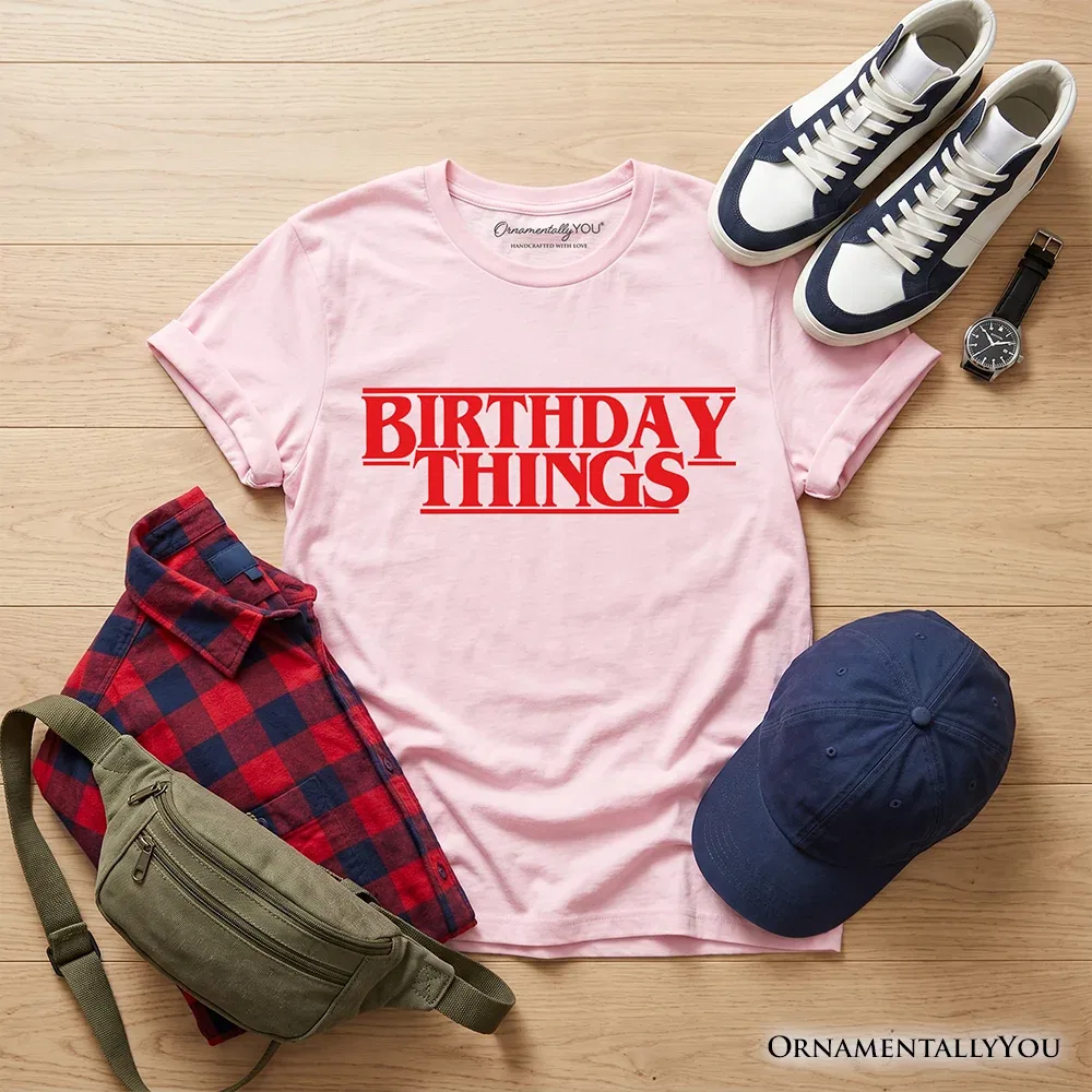 Детская футболка с принтом без рукавов Spooky Birthday Graphic OrnamentallyYou, Light Pink