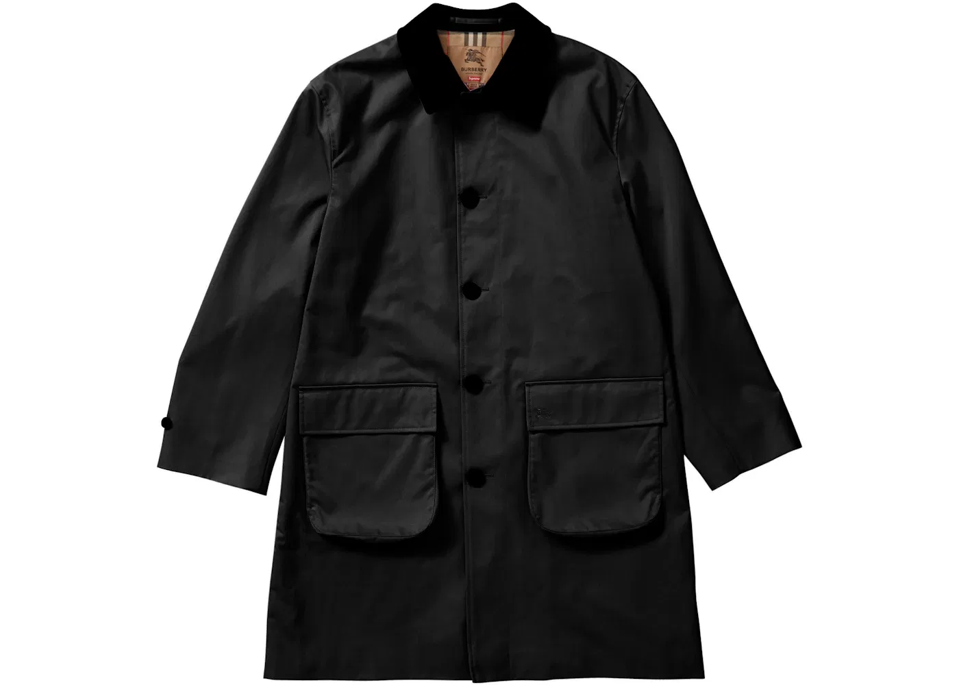 Мужское пальто-тренч с поясом Supreme Trench, Black