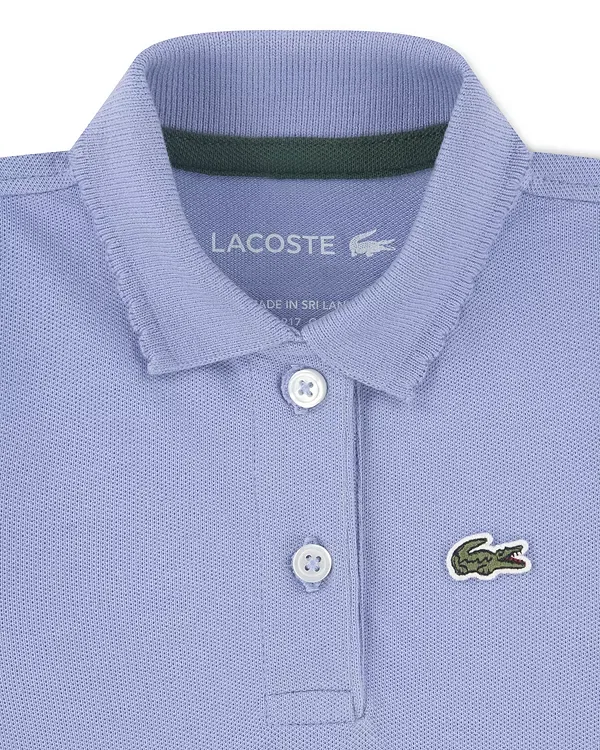 Детский боди с коротким рукавом-фонарик Lacoste, Delphinium — фото 3
