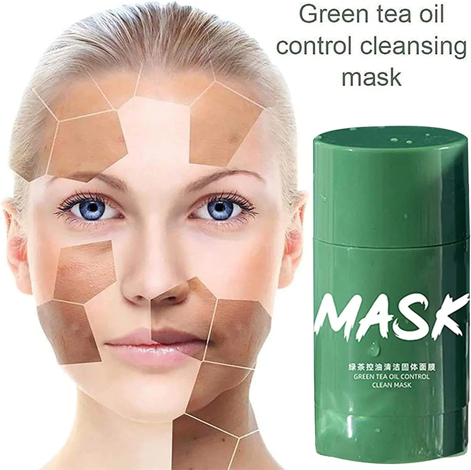 Маска для лица очищающая Solid Mask, Amini, 2 шт, Green Tea + Aubergine, A2 — фото 4