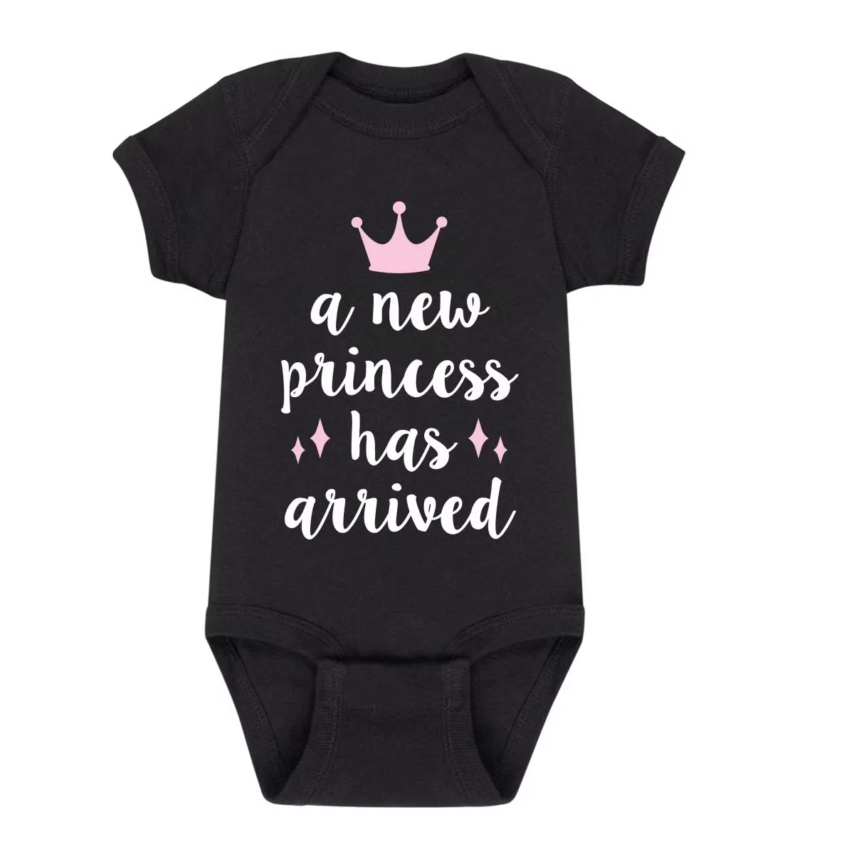 Боди-комбинезон с принтом A New Princess Has Arrived Instant Message, Black