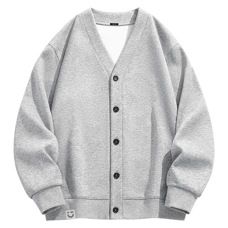 Детский свитшот с V-образным вырезом MINISO, Heather Gray