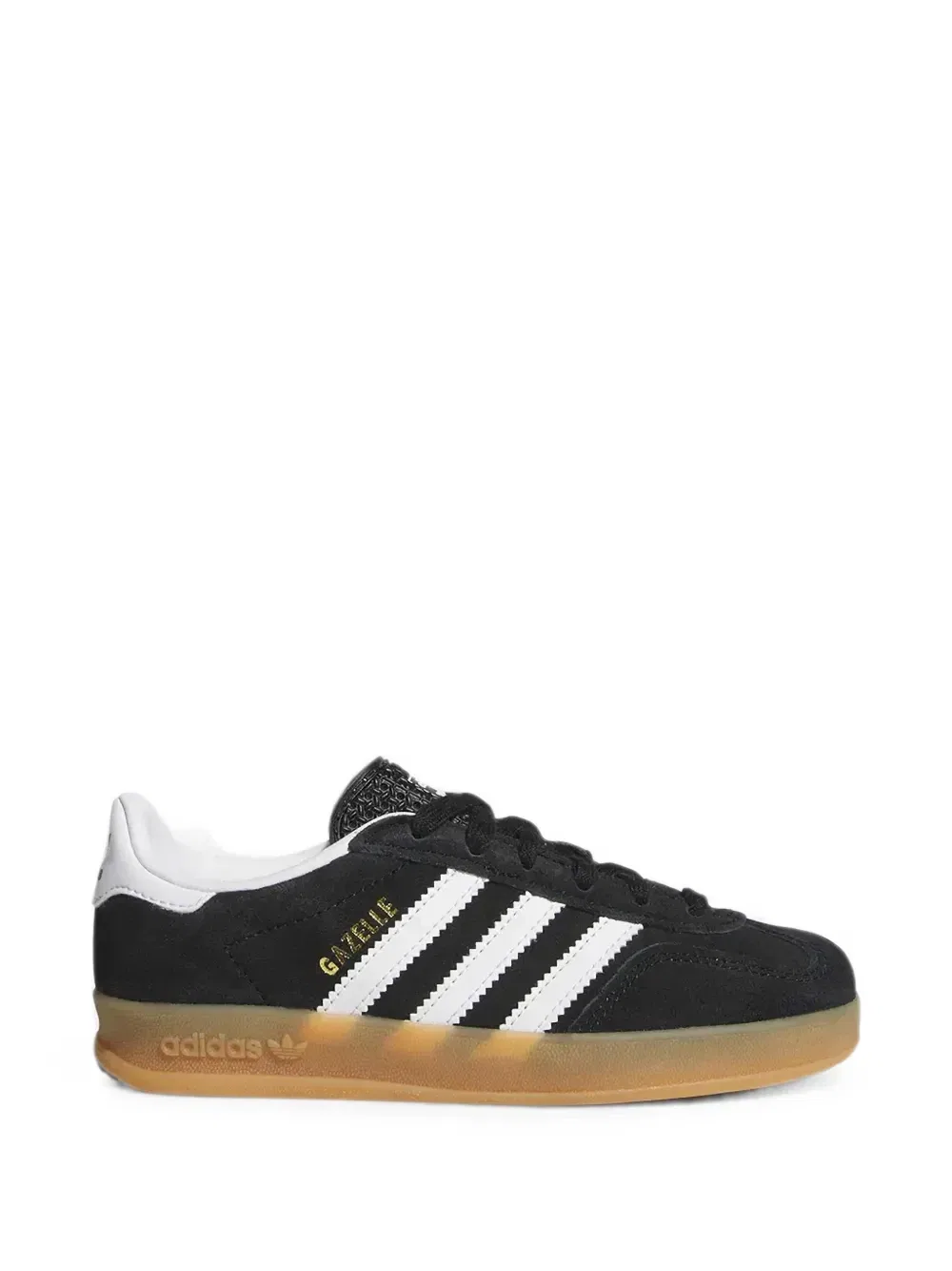 Кроссовки Gazelle Indoor с принтом-логотипом Adidas Kids, черный