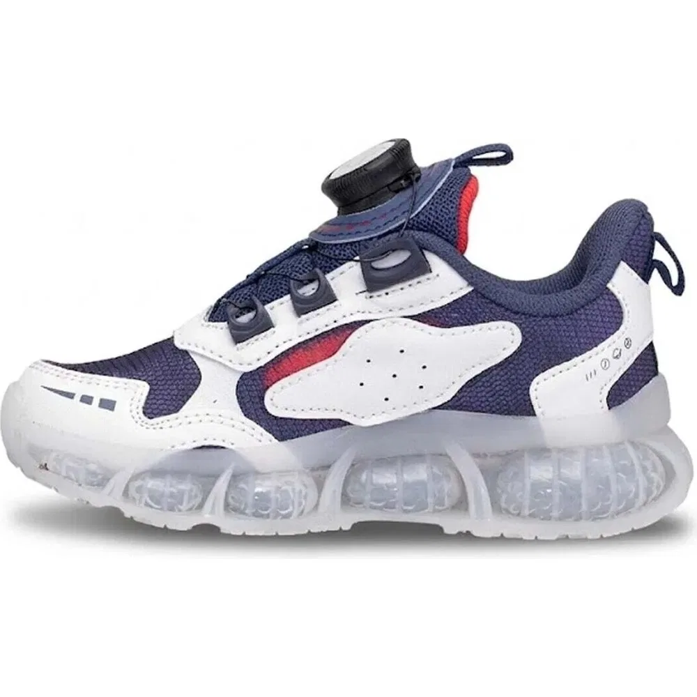 Детские кроссовки для мальчиков с гибкой подошвой Pepino PY26-2237, Navy White Pepino Kids — фото 4