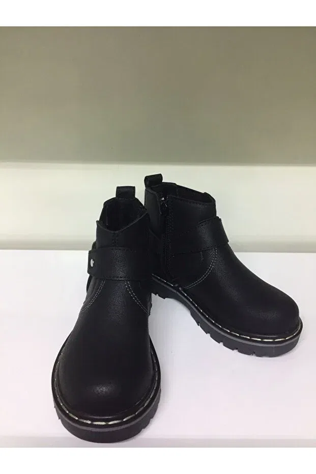 Детские ботинки для девочек водонепроницаемые Candaşlar, Black — фото 3