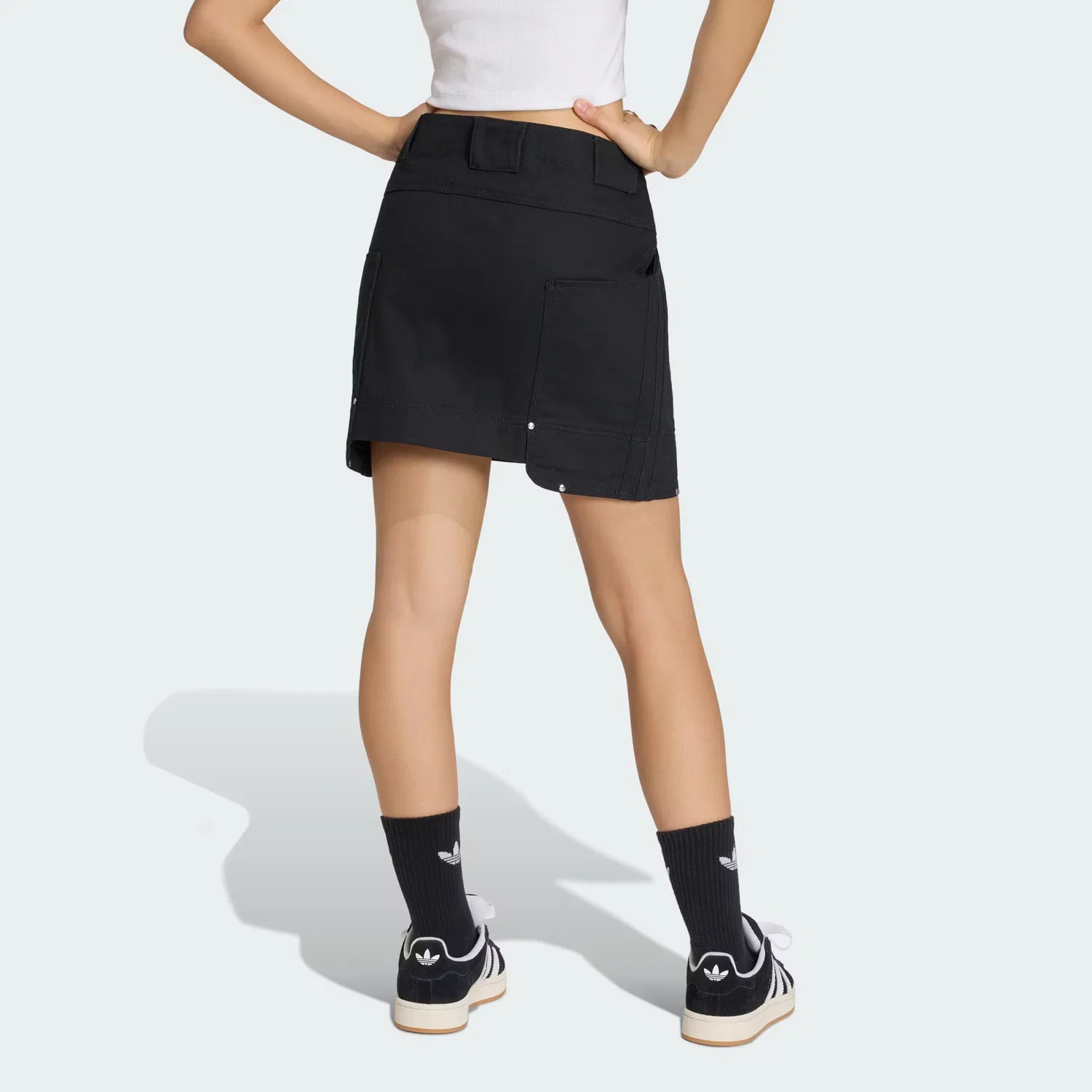 Женская юбка на молнии Premium Essentials Adidas Originals, черный — фото 2