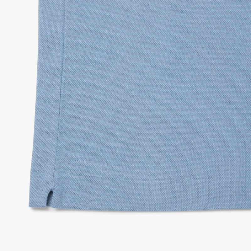 Поло Lacoste Logo-Patched Short-Sleeve, серо-голубой — фото 3