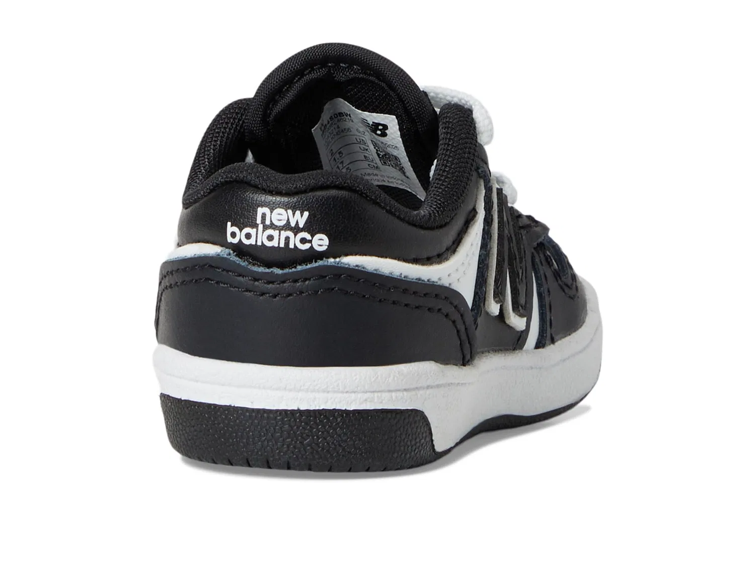 Детские кроссовки для девочек баскетбольные New Balance 480 Cm, Black White — фото 3