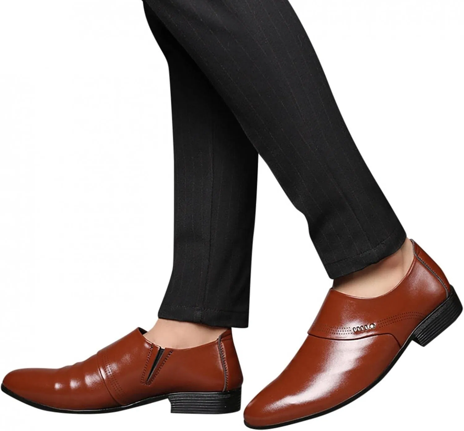 Лоферы мужские кожаные Hbeylia Oxfords Brown