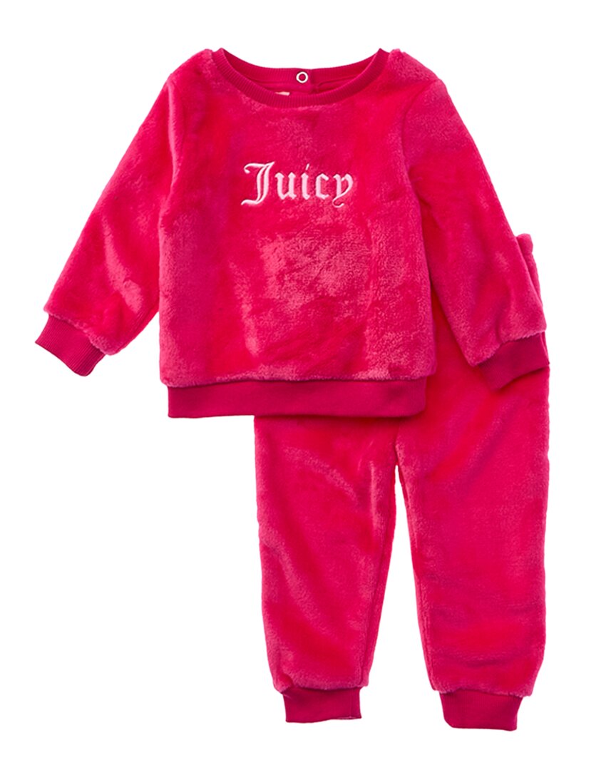 

Комплект из 2-х брюк из шерпы Juicy Couture Juicy Couture, розовый