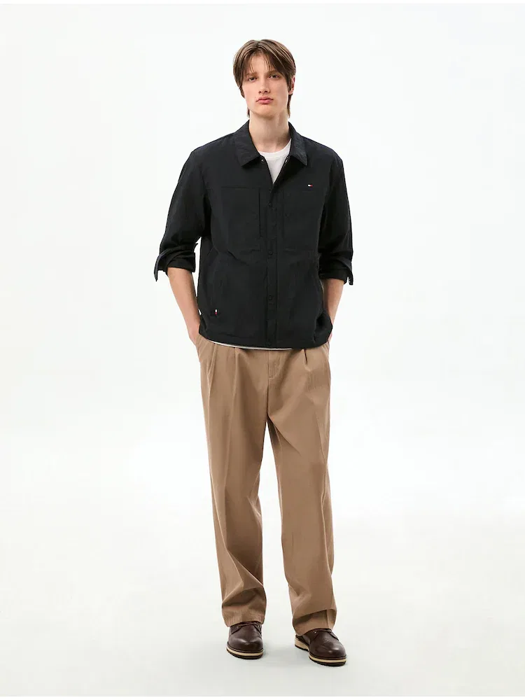 Куртка Mesh Regular Fit Shirt Jacket TOMMY HILFIGER, Navy — фото 2