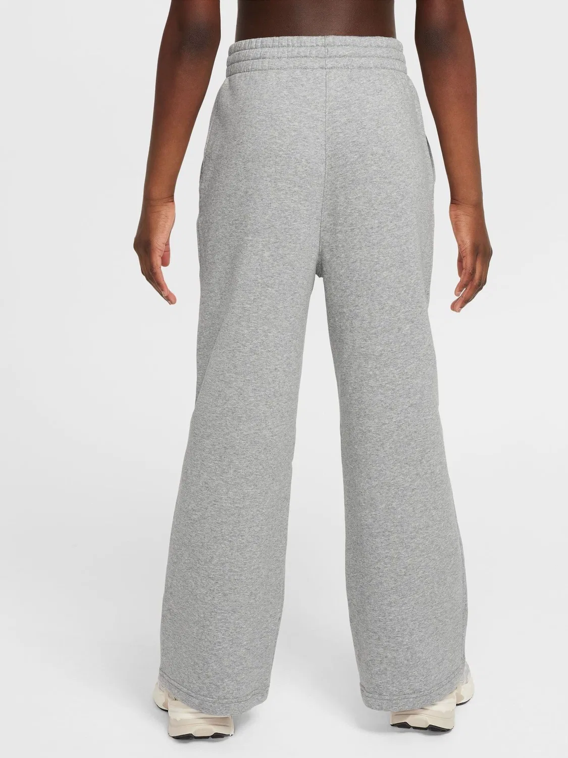 Джоггеры Nike Club Fleece Wide Leg, темно-серый меланж — фото 3