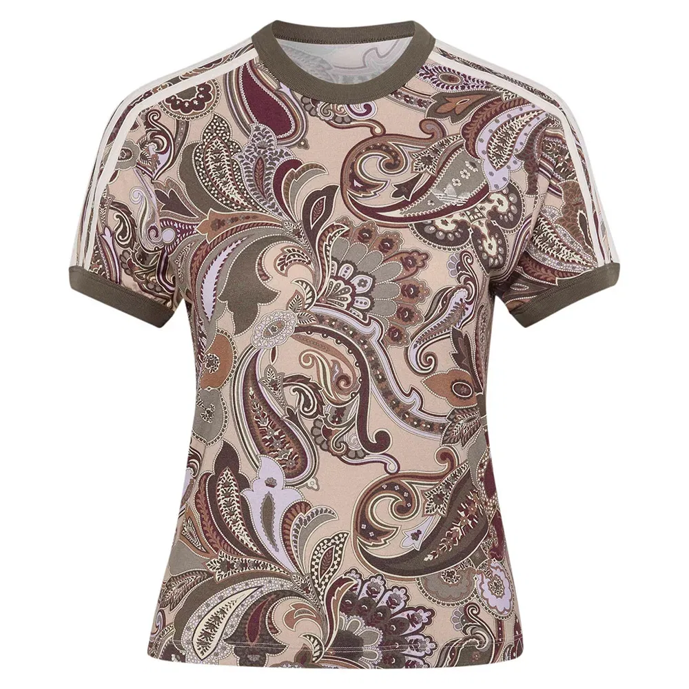 Футболка Adidas Originals Liberty London Cali, коричневый — фото 3