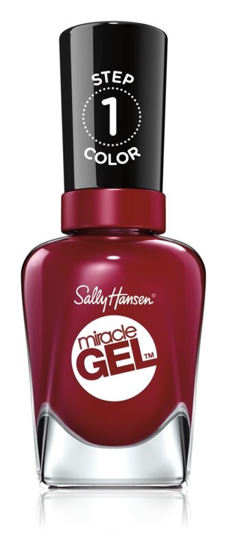 Покрытие ногтей гель-лаком без использования УФ/LED лампы Sally Hansen Miracle Gel™, оттенок 440 Dig Fig 14,7 мл — фото 2