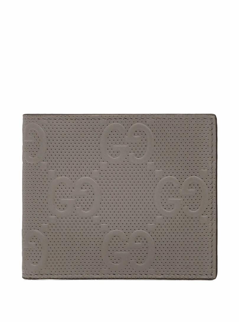 

Кожаное портмоне с монограммой Gucci