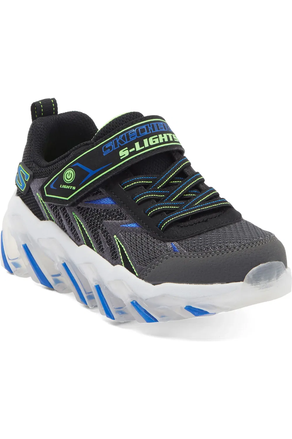 Кроссовки детские с подсветкой Mega-Surge 2.0 SKECHERS, Charcoal/Multi