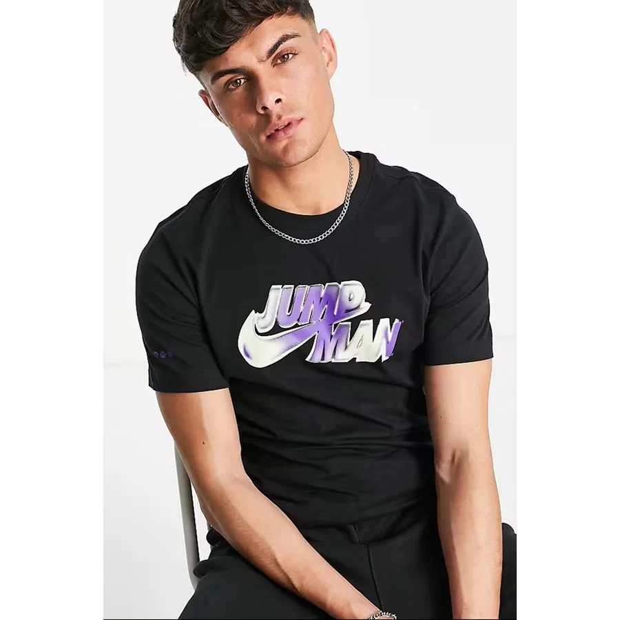 Футболка с графическим принтом Jumpman Nike, Черный