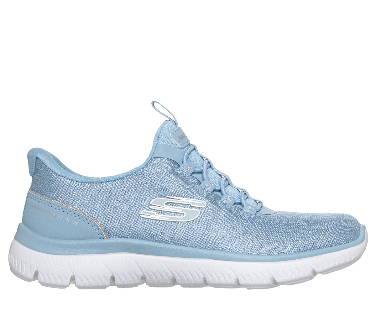 Детские слипоны Summits - Sparkline Skechers, светло-голубой