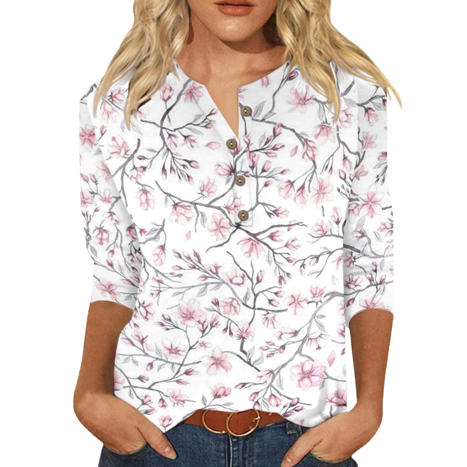 Женская майка с V-образным вырезом Colorful Gradient Geometric Print, бренд, Pink-6