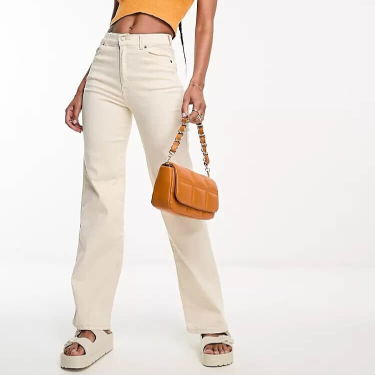 

Джинсы Dr Denim Moxy Straight Sky High, бежевый