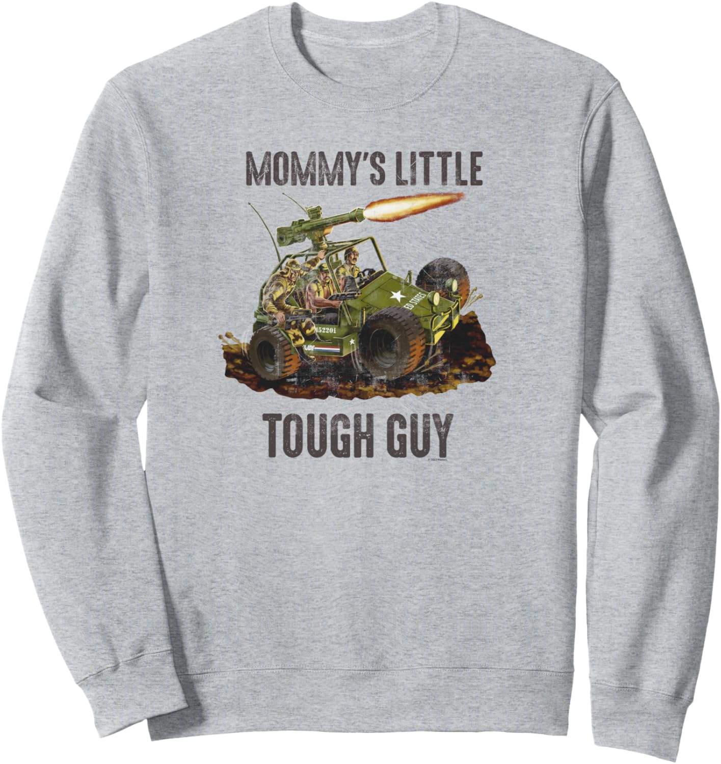 

Толстовка GI Joe Mommy's Little Tough Guy с изображением военного портрета, серая G. I. Joe, Серый, Толстовка GI Joe Mommy's Little Tough Guy с изображением военного портрета, серая G. I. Joe